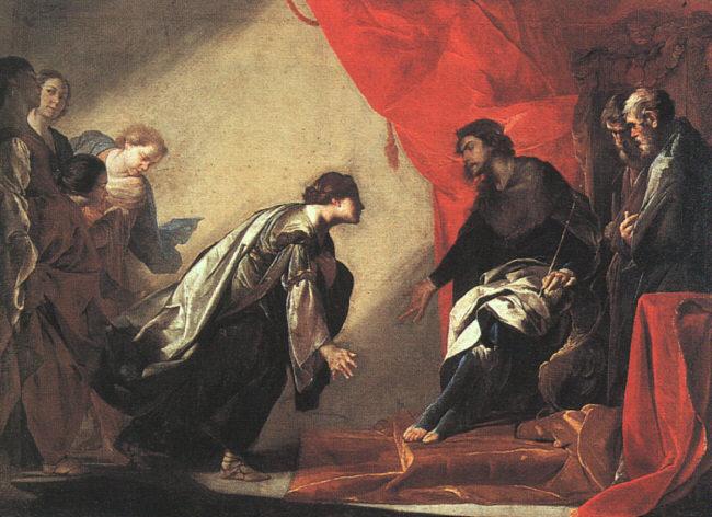 CAVALLINO, Bernardo Esther and Ahaseurus df oil painting image